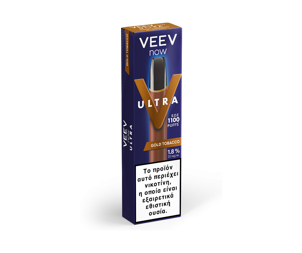 IQOS VEEV NOW ULTRA Gold Tobacco Disposable Electronic Cigarette
