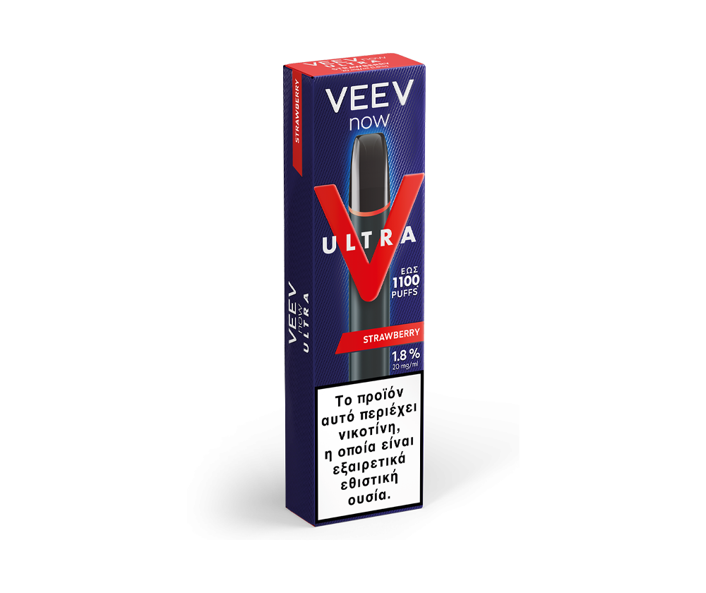 IQOS VEEV NOW ULTRA Strawberry Disposable Electronic Cigarette