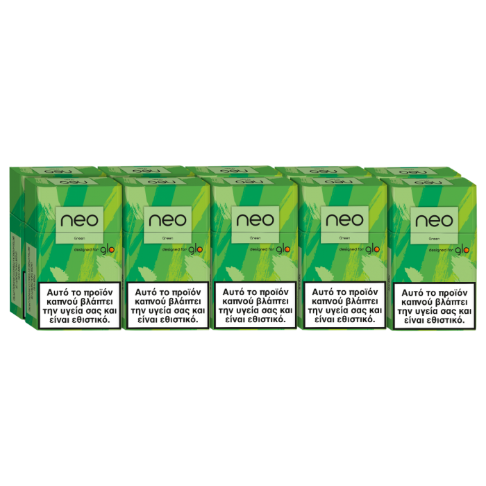 New Glo Hyper Neo Demi Slims Green Heated Tobacco Sticks